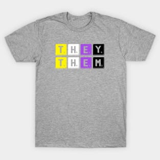 They Them Nonbinary Pride Pronoun T-Shirt